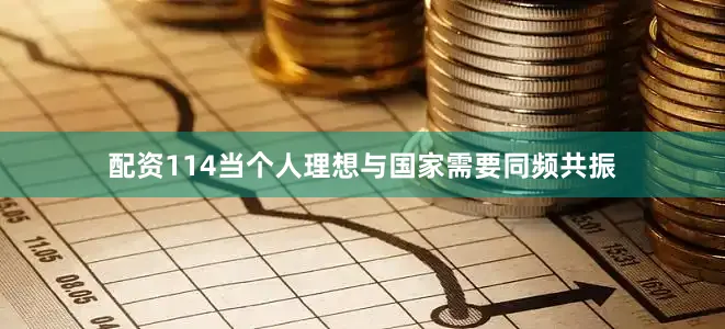 配资114当个人理想与国家需要同频共振